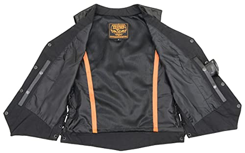 Image of Milwaukee Leather Women's Premium Classic Leather Motorcycle Rider Vest w /Adjustable Side Laces