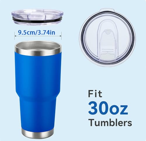 2 Pack 30 oz Tumbler Lid Replacement Lids for YETI, Ozark Trails 30oz Stainless Steel Tumbler Travel Cup and more Cooler Cup, Splash Proof