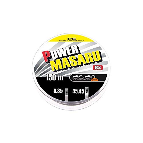 Asari Power Masaru 150 m Tresse de Pêche Vert Foncé PE 8 Brins