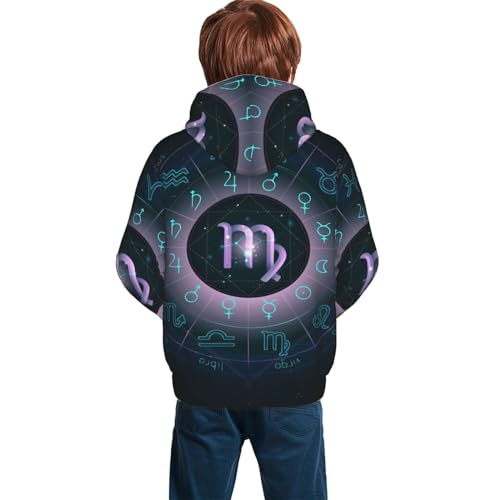 Virgo Boy, Girls Sports Shirt Youth Pullover Fashion Hooded Sweatshirt2