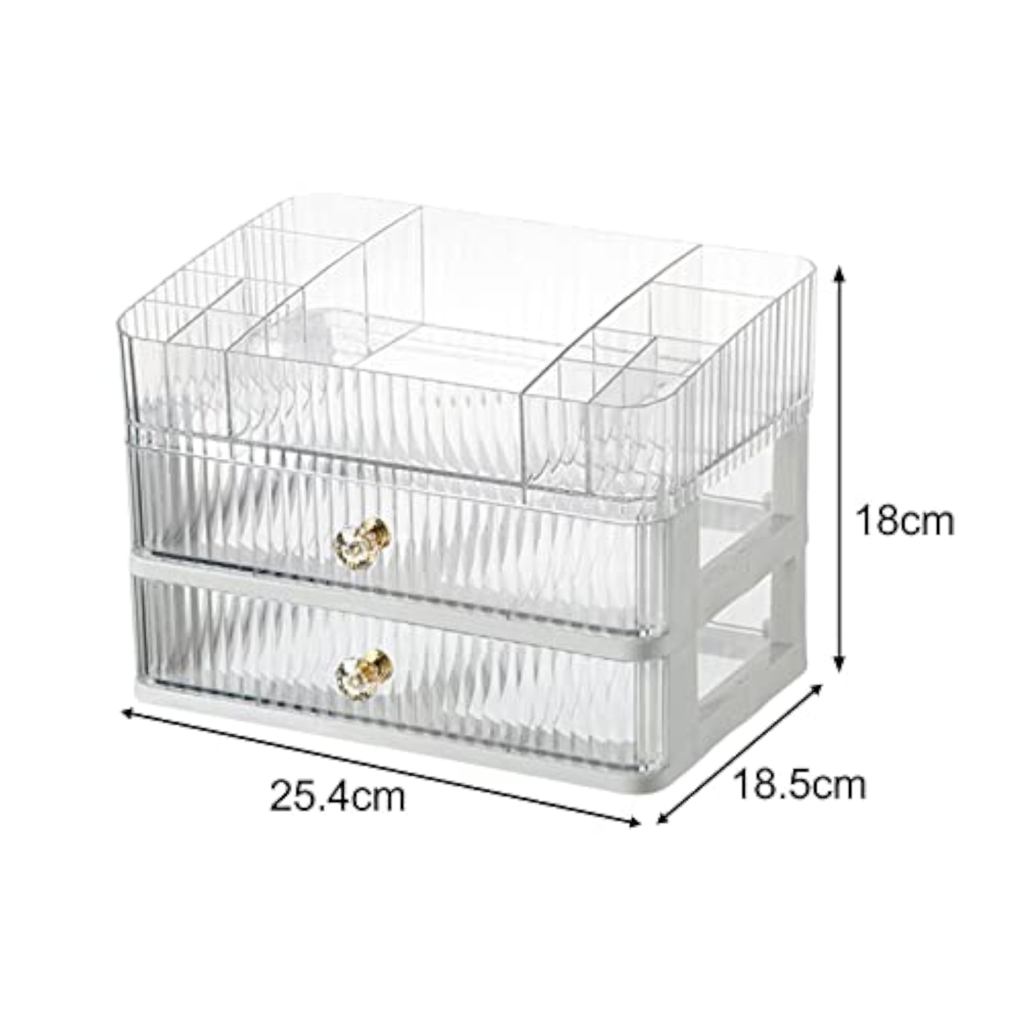 Clear 3-Tier Lipstick Organizer, Desktop Cosmetic Display