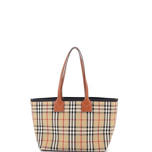 Burberry, Pre-Loved London Tote Vintage Check Canvas Small, Brown
