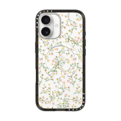 Coque compacte iPhone 17 fleurs pressées chic et robuste