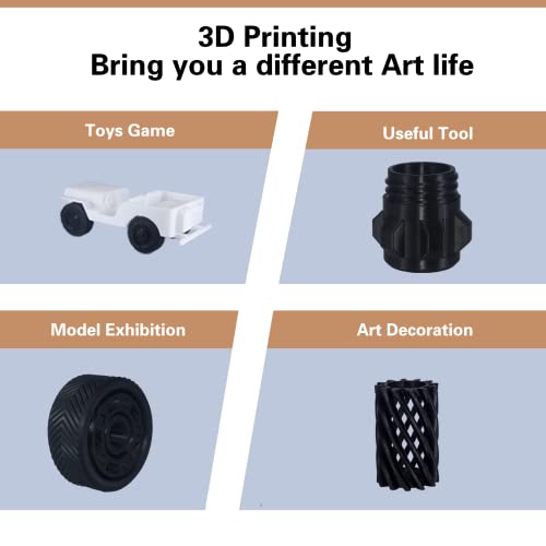 Yxpolyer Super Tough Easy Print Nylon Filament,1.75Mm 3D Printer Engineering Filament, Strong, Heat Resistant, Corrosion Resistance, Good Abrasion And Good Aging, 1Kg Spool (2.2Lbs), Black #TOP6