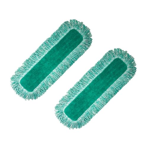 Wrtysully Compatible con Almohadilla para Trapeador de Fibra Superfina, Repuesto Reutilizable para Trapeador Seco y Húmedo, 2 Piezas