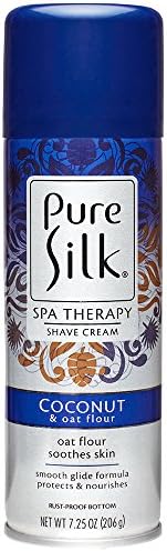 Pure Silk Coconut & Oat Flour Spa Therapy Shave Cream for Women, 7.25 Oz