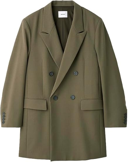 Amazon | [ミースロエ] リラクシーダブルロングジャケット