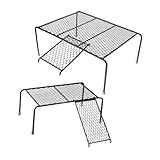 FIXOSHEE 2 Stück Teiliges Kreatives Hühnerplattform Regal mit Leiter Robustes Klettergestell für Kleine Haustiere Multifunktionales Hühnerrack als Spiel und Ruhebereich für Käfigdekoration