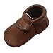 Mejale Baby Soft Soled Leather Moccasin Tassel Slip-on Infant Toddler Shoes Prewalker