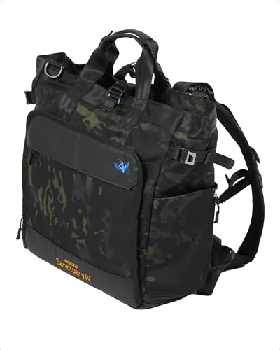 ケンコー(Kenko) リュックトートバッグ aosta Sanctuary IV RT140 マルチカモフラージュ ショルダー/リュック/トート 3ウェイ仕様 荷重分散ダンパー 双眼鏡収納ポケット 100-400mm超望遠レンズ収納可能 703229