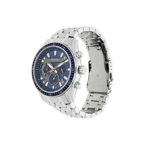 Titan Quartz Chronograph Blue Dial Stainless Steel Strap Watch for Men-NS90077KM02 - Image 3