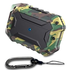 Hoes Case Cover Compatibel met AirPods Pro zware bescherming Schokbestendig AirPods 3 afdekking [LED zichtbaar aan de voorzijde] Volledige behuizing Hoes Ontworpen voor Airpods Pro (Camouflage legergroen)