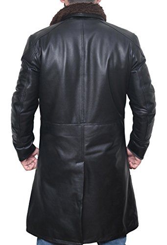 ADS Men's Officer K Ryan Gosling 2049 Blade Runner fur linning Trench coat3