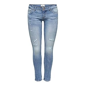 ONLY OnLCoral SL Destroy Skinny Fit Jeans voor dames