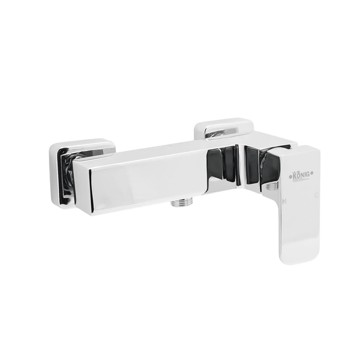 CB KÖNIGKÃ–NIG Chrome finish Single-Lever Shower Mixer Tap Wall Mounted Brass Chrome Plated Single Handle Faucet Bathtub Shower Valve Mixer Tap Hot and Cold Water Mixing Shower Mixer Tap