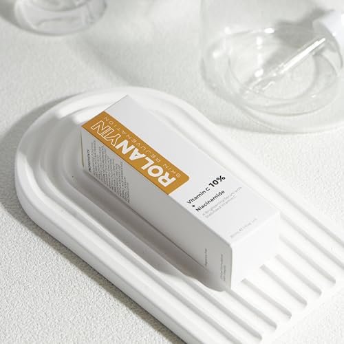 Miniatura 6 de ROLANYIN Suero Facial de Vitamina C 10% + Niacinamida Hidratación Reducción de Líneas Finas y Arrugas Firmeza de la Piel Fórmula Antienvejecimiento