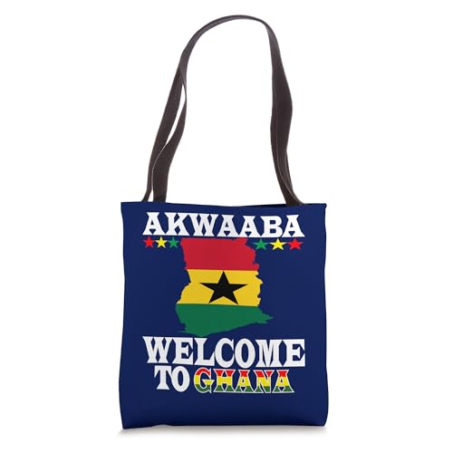Akwaaba welcome to Ghana: Ghana women Ghana men Ghana Flag Tote Bag