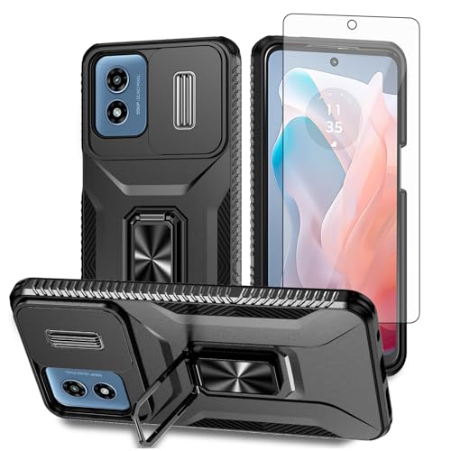 Coque Moto G Play 2024 avec protège-caméra coulissant et verre trempé XT2413V