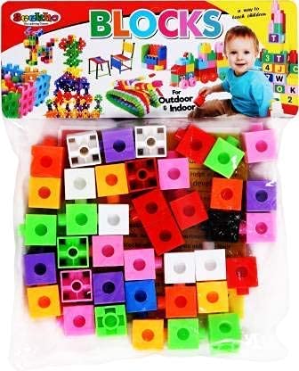 House Crafts Building Blocks for Kids, Activity/Learning Bricks Blocks with Wheel, Block Game for Kids, Boys, Children- Cubic Blocks