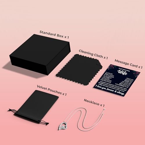 To My Wife Necklace Present Forever Love Jewelry Gift From Husband to Wife4