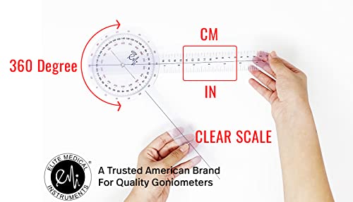 Emi Goniometer Set 12", 8", And 8" Spinal 3 Pieces Egm-428 #TOP7