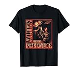 Alien Vs Predator Whoever Wins We Lose Vintage Chest Poster T-Shirt