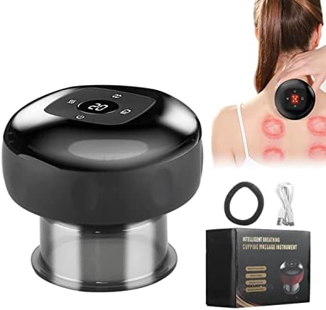 FiveSense Electric Cupping Set Gua Sha Cupping Machine Vacuum Therapy Device - Electric Scraping Neck and Back Massager with 12 Massage Mode - Cellulite Remover Massage Therapy Cups