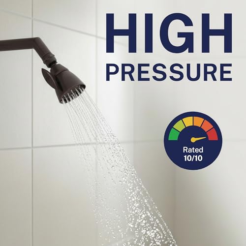 Image of HammerHead Showers SOLID METAL 2 Inch High Pressure Shower Heads OIL RUBBED BRONZE - California Compliant 1.75 GPM Low Flow Rate High Flow Shower Head with ADJUSTABLE SPRAY PATTERN Fixed Shower Head