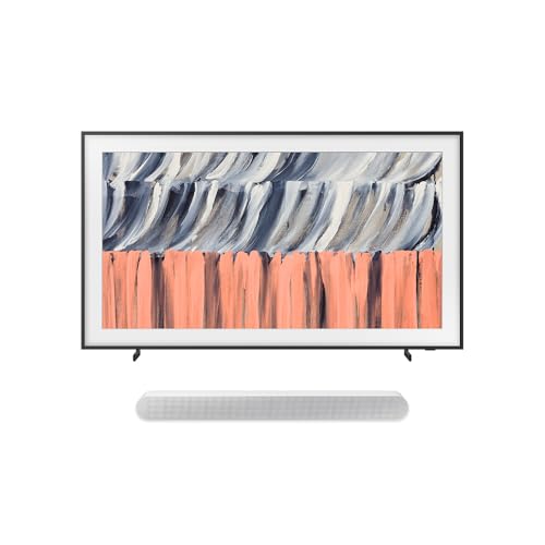 SAMSUNG 85 Inch The Frame 4k Smart TV + SAMSUNG HW S61D/ZC 5 Channel Slim Atmos Soundbar