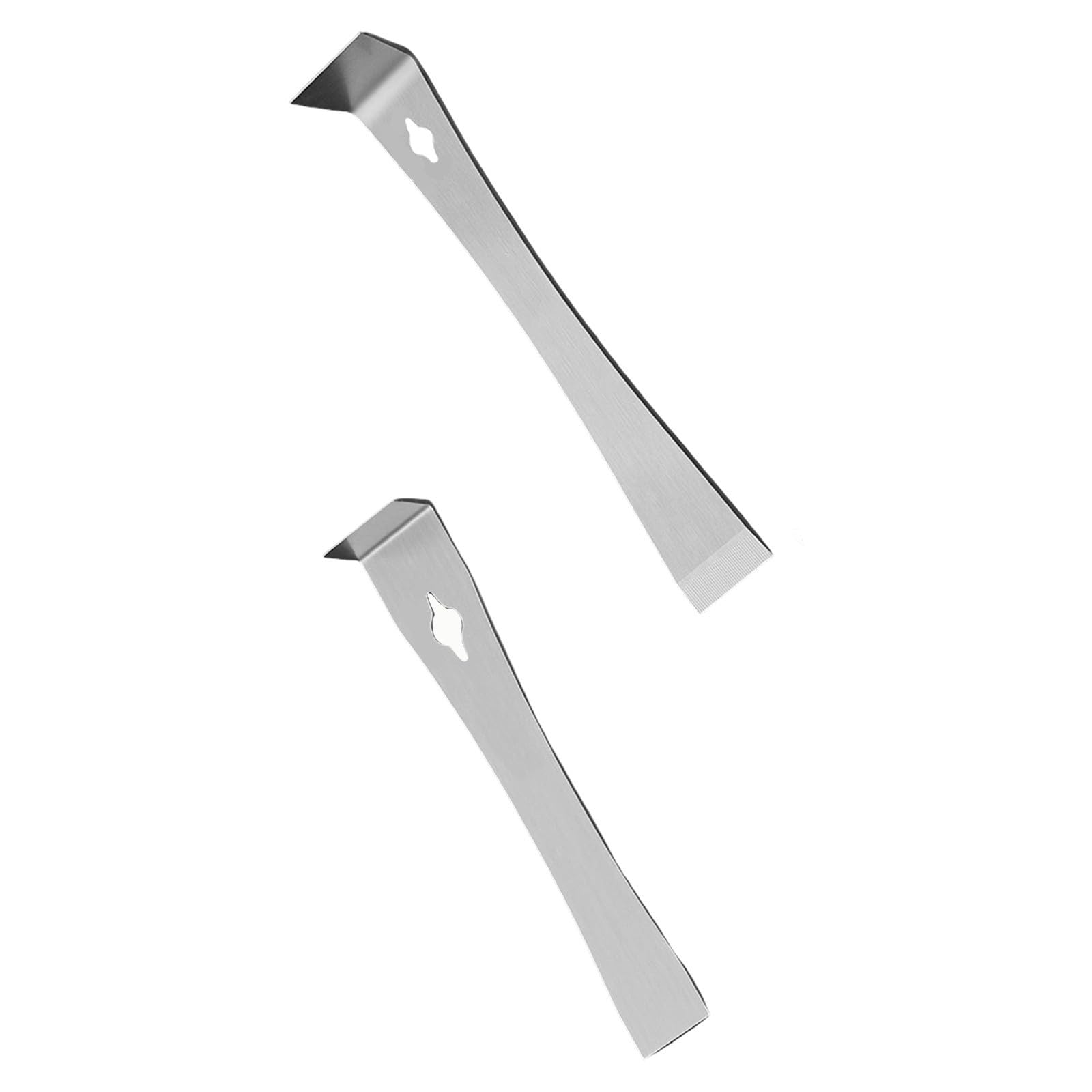 Yjcnelcr Polishing Metal Scraping Puller Wooden Board Removal Extractor Home Woodworking Stainless Steel Pry Rod Scraping Flat Rustproof Steel Collector