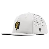 Branded Bills Officially Licensed x Arizona State Sun Devils White Flat Performance ASU Blackout Pitchfork PVC