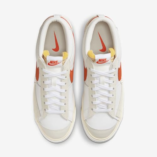 Nike Blazer Low Pro Club Men's Shoes (FJ3694-101, White/Beach/Summit White/Cosmic Clay) Size 11.5