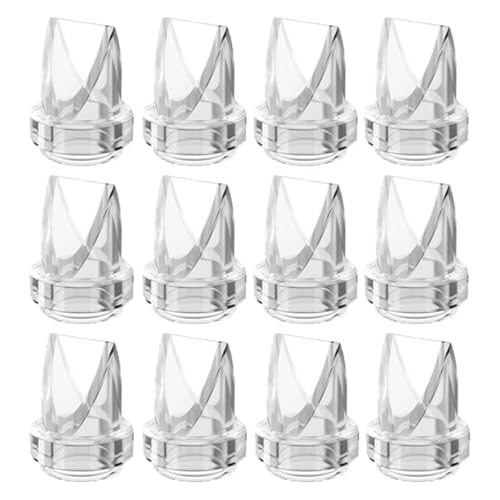 Image of 12Pcs Duckbill Valves for Lansinoh Discreet Duo, eufy S1 Pro /S1 /E10, Nuliie S32 Breast Pump Replacement Pump Parts Accessories