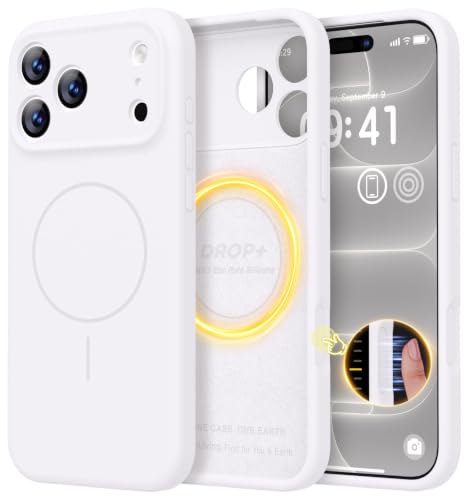 LOVE 3000 Magnetic for iPhone 18 Pro Case Silicone, White