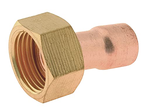 Somatherm For You - Raccordo Diritto Saldatura Rame Tubo Di Rame Ø 16 - Rotante Dado 15/21 - Borsa 2 Parti