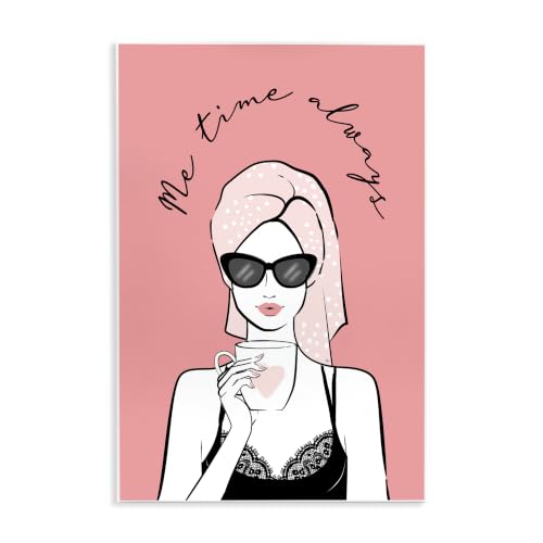 'Me Time Always Inspirational Glam Morning'| Wall Plaque Art