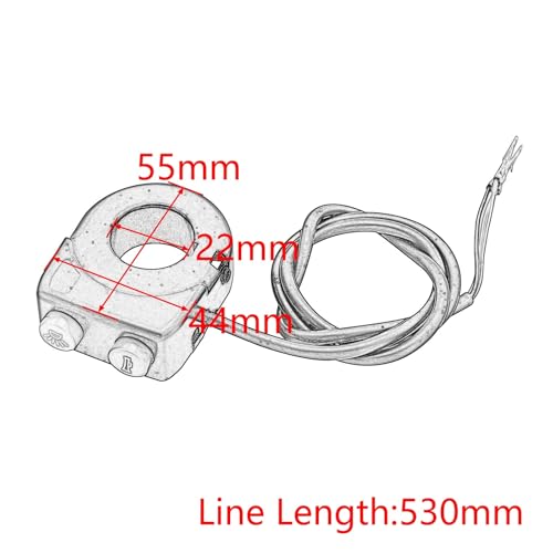 Interruptor de botón para bocina y faros de manillar en moto y ATV Yamaha 6