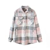 hemdjacke kariert Perfekt zu Bootcut oder Jeans im Boyfriend-Style und schick zum schmal geschnittenen Jeansrock. Ein luxuriöser, lässiger , vielseitiger und flexibler Look .