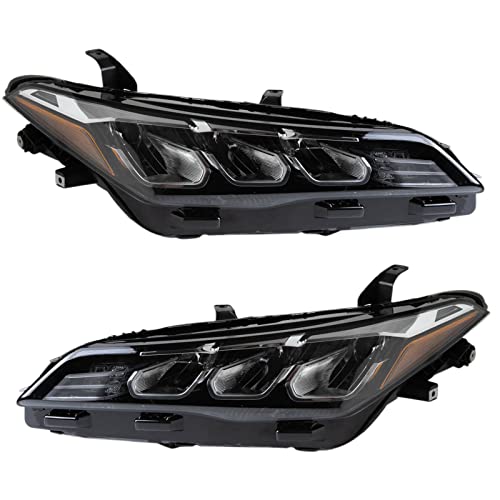 Image of TRQ 2 Piece Headlight Assembly Set Driver & Passenger Side Compatible with Toyota Avalon XLE 2019-2022 TO2502270 TO2503270 8111007201 8115007201