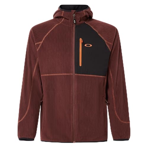 Oakley Mens Vista Full Zip Recycled Jacket, Grenache, X-Small at