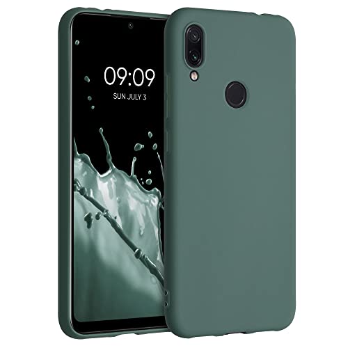 kwmobile Custodia Compatibile con Xiaomi Redmi Note 7 / Note 7 Pro Cover - Back Case per Smartphone in Silicone TPU - Protezione Gommata - verde blu