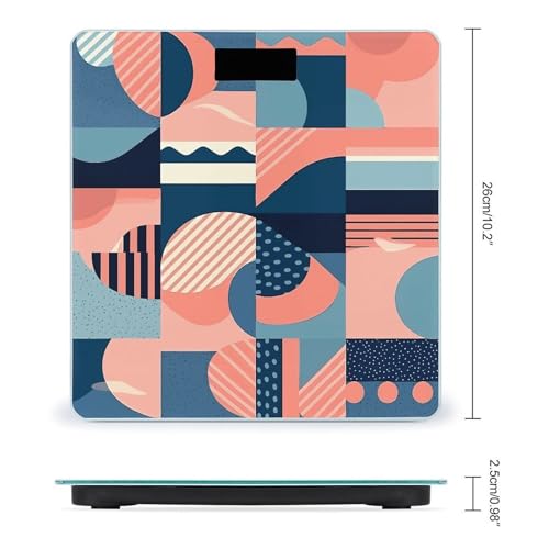 Báscula digital para baño con vidrio templado y pantalla LCD miniatura 2