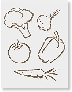 amazon com vegetables stencil reusable stencils for painting mylar stencil for diy projects and crafts