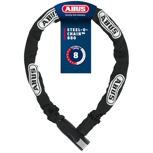 ABUS Kettenschloss Steel-O-Chain 880 – Fahrradschloss aus gehärtetem...