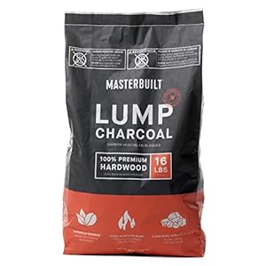 Masterbuilt MB20091621 Lump Charcoal 16 Pound, Black