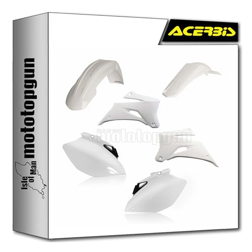 Cache carénage blanc Acerbis pour réparer un plastique cassé sur Yamaha YZF 450