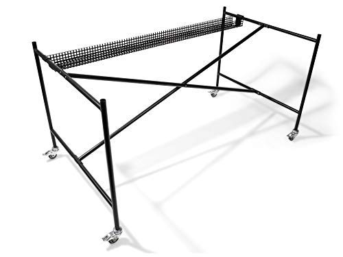 Modulor Kabelkanal für Tischgestell E2, 9,5 x 5,0 x 132,0 cm, Schwarz | Kabelführung für den Schreibtisch aus pulverbeschichtetem Stahl für E2 Tischgestelle; Kabelhalterung inklusive Schrauben