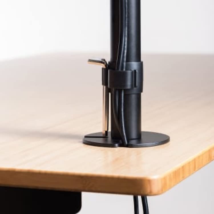 Image of Fully Pole-Mounted Monitor Arm - 2 Monitors