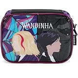 Estojo de Tecido, Luxcel, Wandinha, G, 1 ziper, Roxo