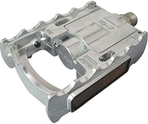 MKS FD-7 Folding Pedals Silver, 9/16 Inch